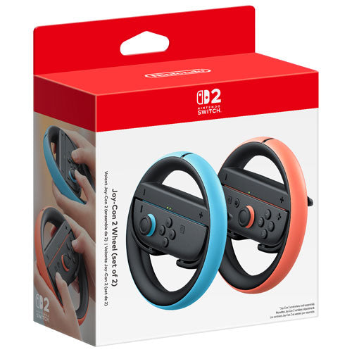 Nintendo : Nintendo Switch 2 Steering Wheel for Joy-Con 2 - 2 Pack - Blue/Red