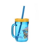 (PRE-ORDER) Danawares : Kids BPA Free 14oz Mason Jar With Silicone Straw (Assorted Styles) [ALL PRE-ORDERS ARE FINAL]