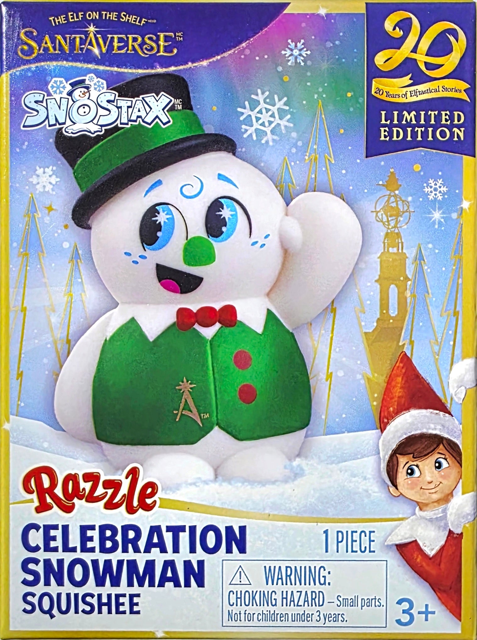 SnowMan なべこじ　セルフィー Elf On The Shelf : 20th Anniversary Limited Edition Squishi
