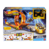 Hot Wheels Monster Trucks Loop-And-Flip Trophy Challenge Playset & Die-Cast Bigfoot 50th Anniversary Toy Truck