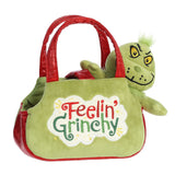 Aurora® : Dr. Seuss™ - Fancy Pals™ - 8" Grinch Plush with Feeling Grinchy Plush Carrier Bag