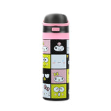 Hello Kitty & Friends Character Face Squares 24 Oz Stainless Steel Water Bottle