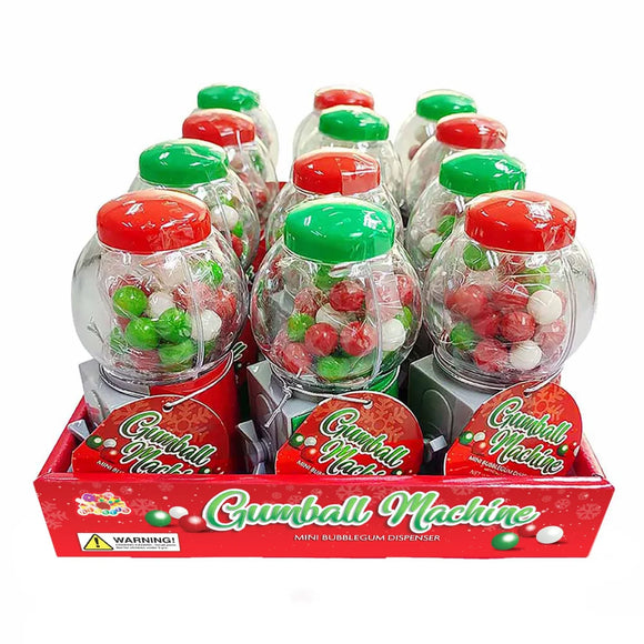 (USA) Albert's : Christmas Mini Gumball Machine - Filled