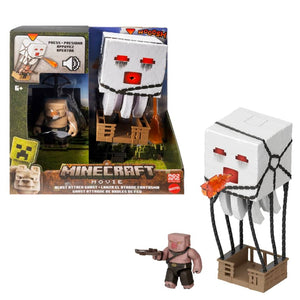 Minecraft : A Minecraft Movie - Blast Attack Ghast Action Figure Set With Sounds & More!