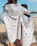(PRE-ORDER) Cherrypick Summer : Kids Hooded Beach Poncho - Quick Dry Pool & Swim Towel - Surf Paradise