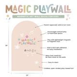 (PRE-ORDER) Cherrypick : Original Magic Playwall - Arch Magnetic Wall Decal for Kids - Blush