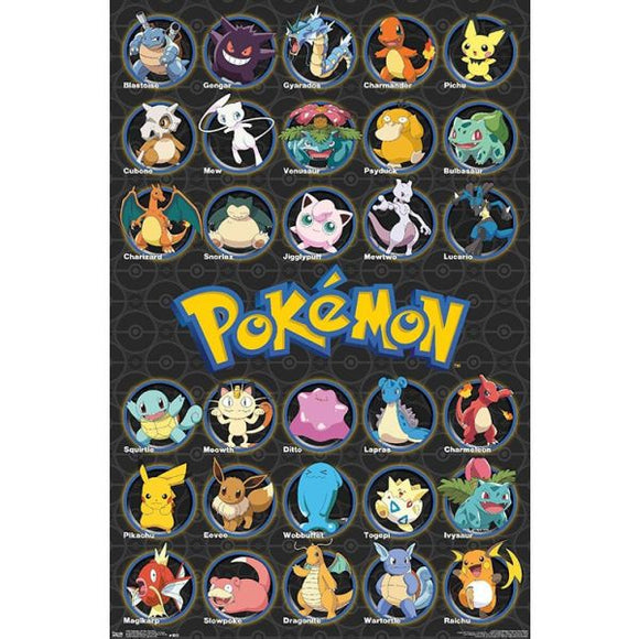 Pokémon Wall Poster - All Time Favorites
