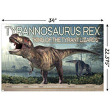 Dinosaur T-Rex Wall Poster - 22" X 34"