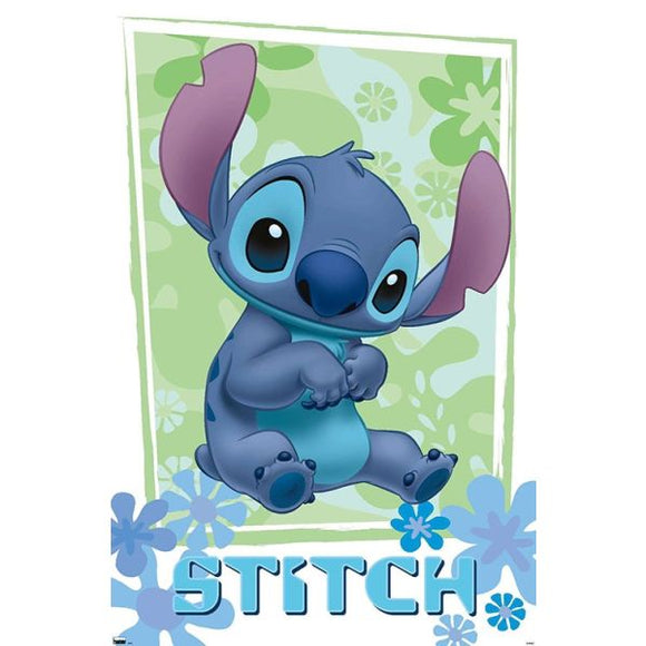 Disney Lilo and Stitch Wall Poster - Flowers