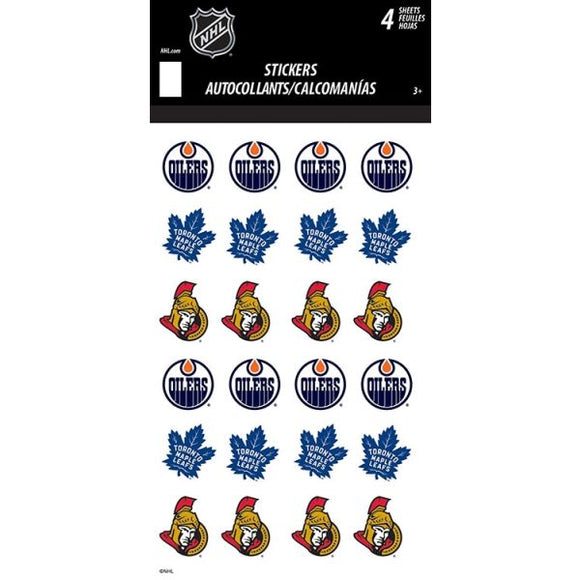 NHL Variety Stickers - Standard 4 sheet