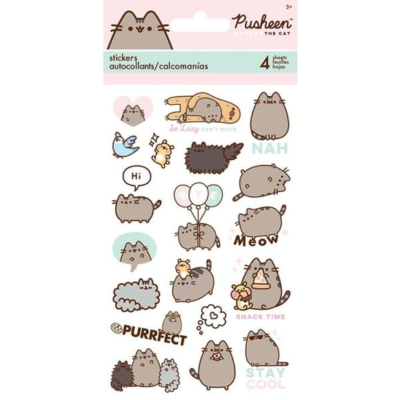 Pusheen Stickers - Standard 4 sheet