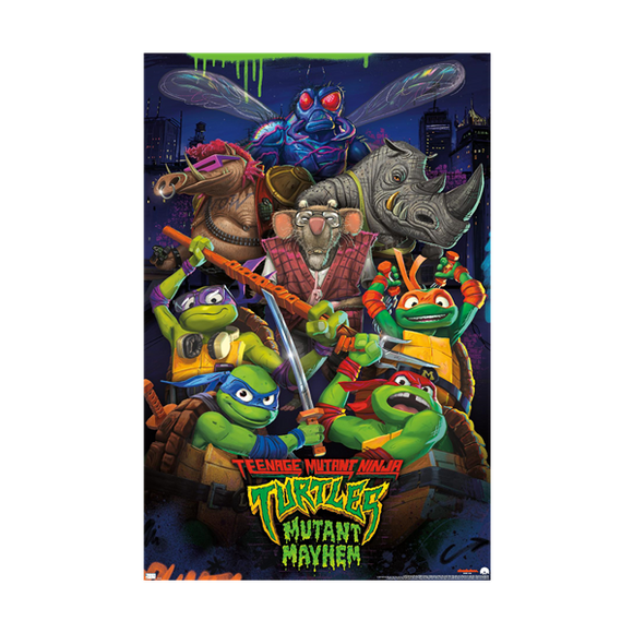 Teenage Mutant Ninja Turtles: Mutant Mayhem Wall Poster - Group