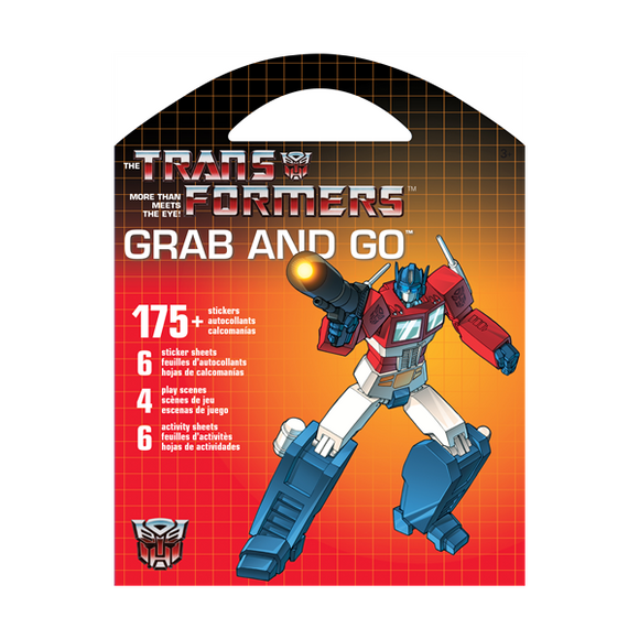 Transformers Grab & Go Stickers / Activity Sheets With 200+ Stickers