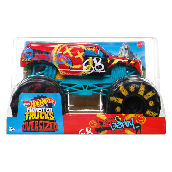 HOT WHEELS : MONSTER TRUCK, OVERSIZED 1:24 DIECAST SINGLES 2024 (Assorted)