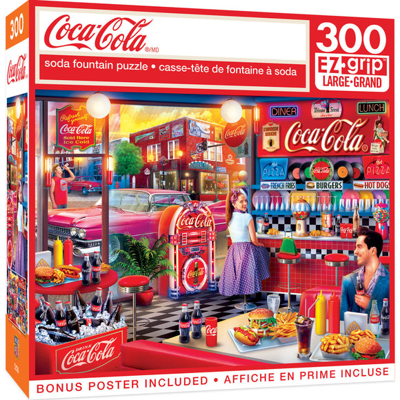 Coca-Cola - Soda Fountain 300 Piece EZ Grip Puzzle