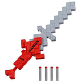 *** NEW FOR 2023 *** Nerf Minecraft Heartstealer Sword, 4 Nerf Elite Foam Darts, Foam Blade, Dart Blaster