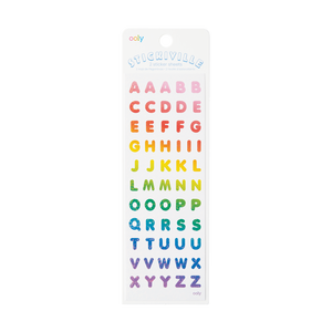 Ooly Stickiville - Rainbow Letters (Holographic Glitter)
