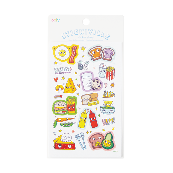Ooly Stickiville B.F.F. Foods Stickers (Textured Matte Paper)