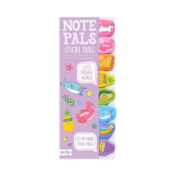*** NEW FOR 2023 *** Ooly : Note pals sticky tabs - cute doodle world
