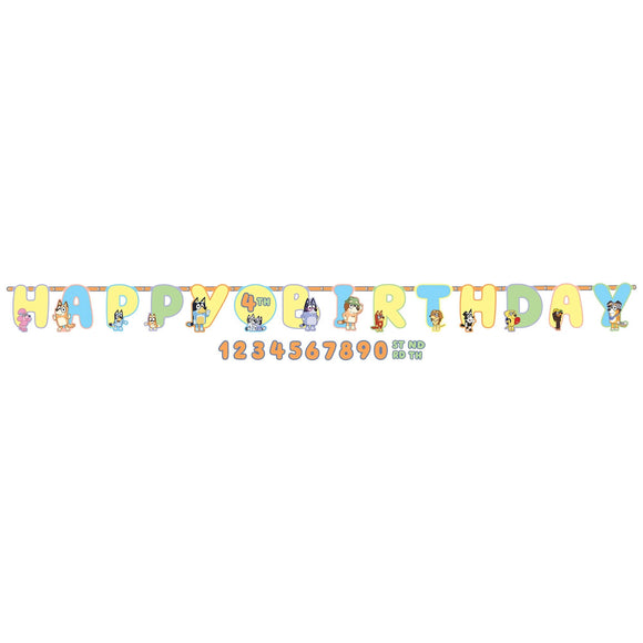 BLUEY JUMBO ADD-AN-AGE LETTER BANNER 10-1/2' X 10