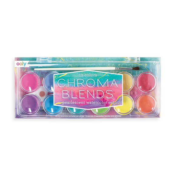 Ooly chroma blends watercolor paint set - pearlescent