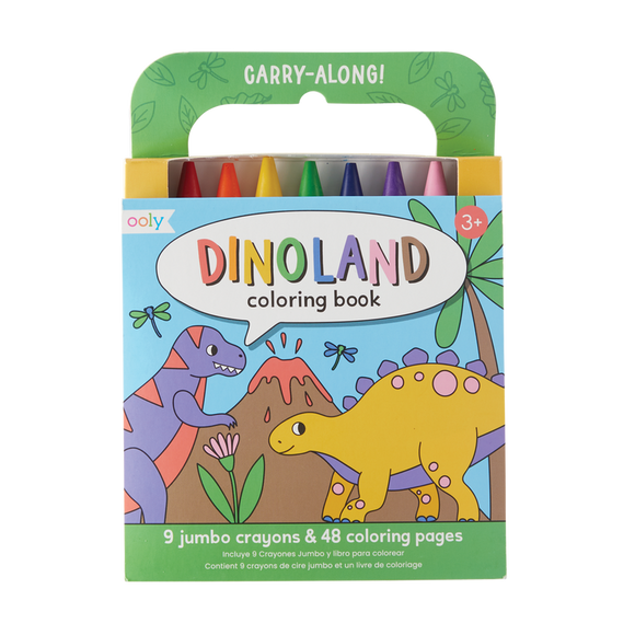 Ooly carry along coloring book set - dinoland