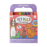 Ooly carry along coloring book set - pet pals