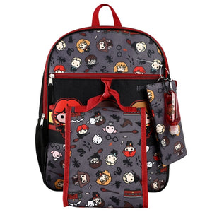 Harry Potter Chibi Characters 16" Backpack 5 Piece Set