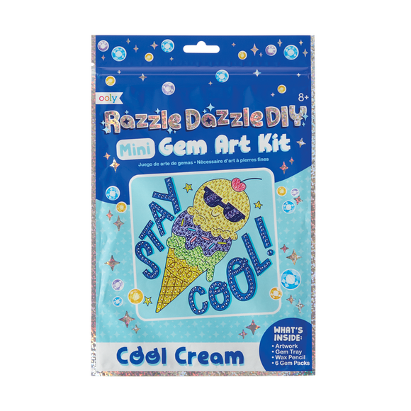 Ooly razzle dazzle diy gem art kit - Cool Cream