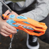Nerf Super Soaker DinoSquad Raptor-Surge Water Blaster, Trigger-Fire Soakage For Outdoor Summer Water Games