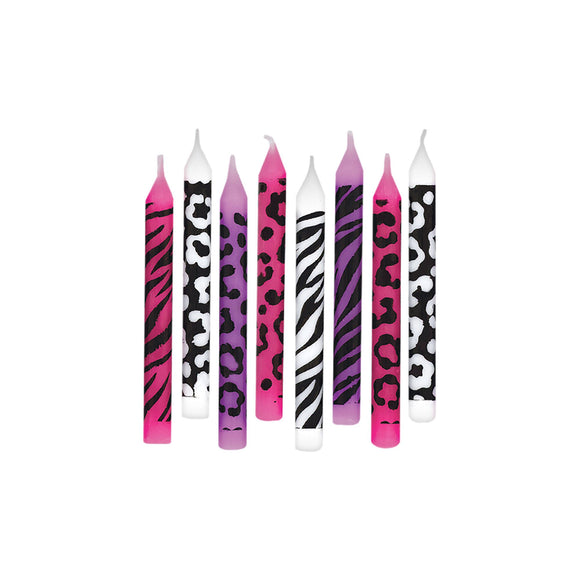 Animal Print Birthday Candle Assortment (10)