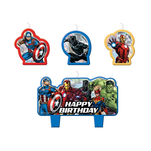 Marvel Avengers Powers Unite™ Birthday Candle Set (4)