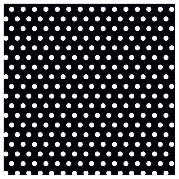 Polka Dot - Black Printed Jumbo Gift Wrap