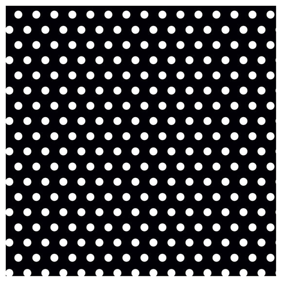 Polka Dot - Black Printed Jumbo Gift Wrap