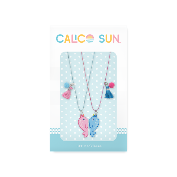 Calico Sun BFF Narwhals Necklaces - Cats - Set of
2