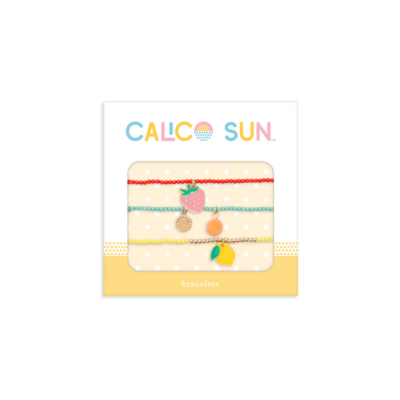 Calico Sun Clementine Charm Bracelets - Set of 3