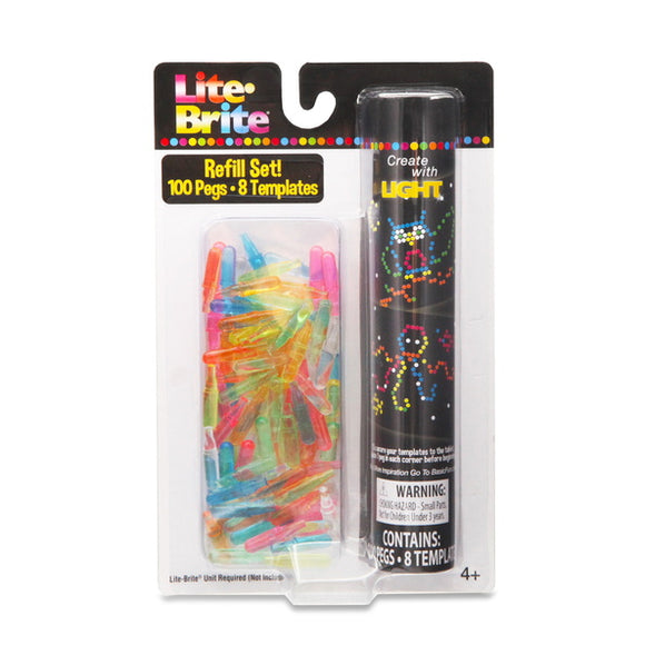 Lite-Brite Refill Set 100 Pegs