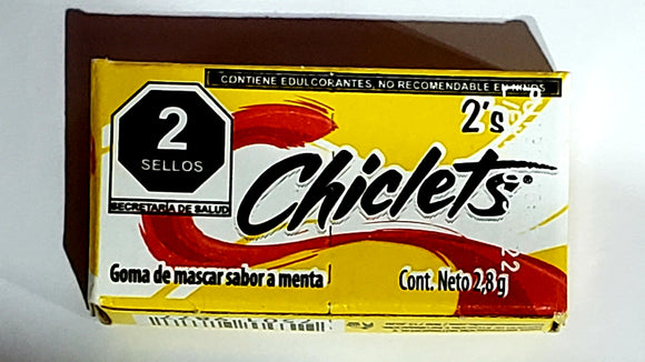 Chiclets 2's Menta - 1 pk (Mexico)