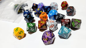 Koplow Premium Polyhedral Assorted Elemental Dice Set 25 Piece - Bagged