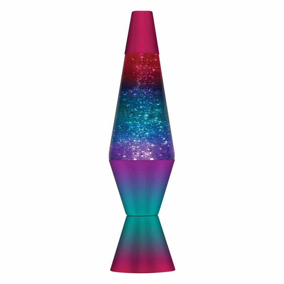 14.5” LAVA® LAMP BERRY – RAINBOW/GLITTER/TRICOLOR