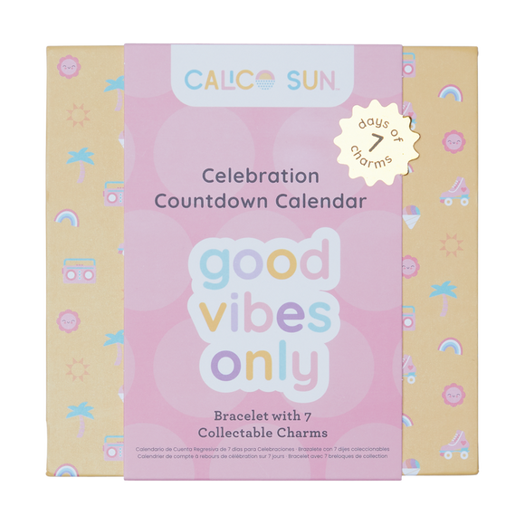 Calico Sun Celebration Countdown Calendar - Good Vibes Only