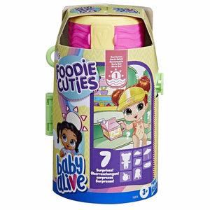 *** NEW FOR 2023 *** Baby Alive Foodie Cuties, Bottle, Sun Series 1, with 7 Surprises