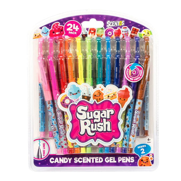 Scentos 24 PACK SUGAR RUSH GEL PENS – SCENTED