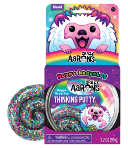 *** NEW FOR 2023 *** Crazy Aarons Putty : HAPPY HEDGEHOG 4"