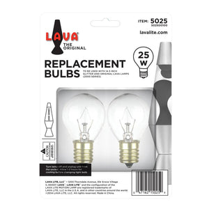 25W LAVA® LAMP LIGHT BULB W/TRAY 2 PACK