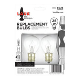 25W LAVA® LAMP LIGHT BULB W/TRAY 2 PACK