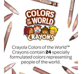 Crayola Crayons, Colours Of The World 24 Count