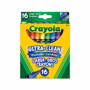 Crayola Ultra-Clean Washable Large Crayons 16 Count