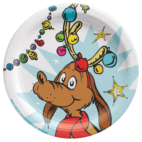 Grinch Round Plates, 7