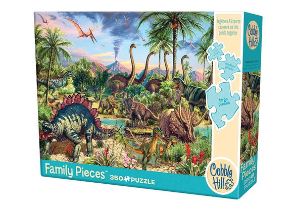 Cobble Hill 350 Piece Puzzle, Prehistoric Party (Family)
